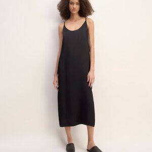Everlane Size 8 Black Ultimate Slip Dress